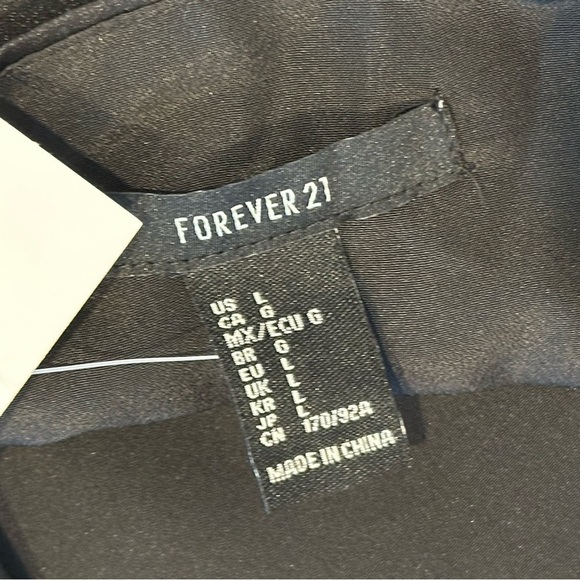 Forever 12 new with tags black satin mini dress - Picture 16 of 16